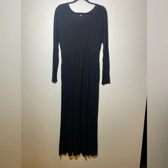 Long sleeve maxi dress with pockets - Picture 1 of 2